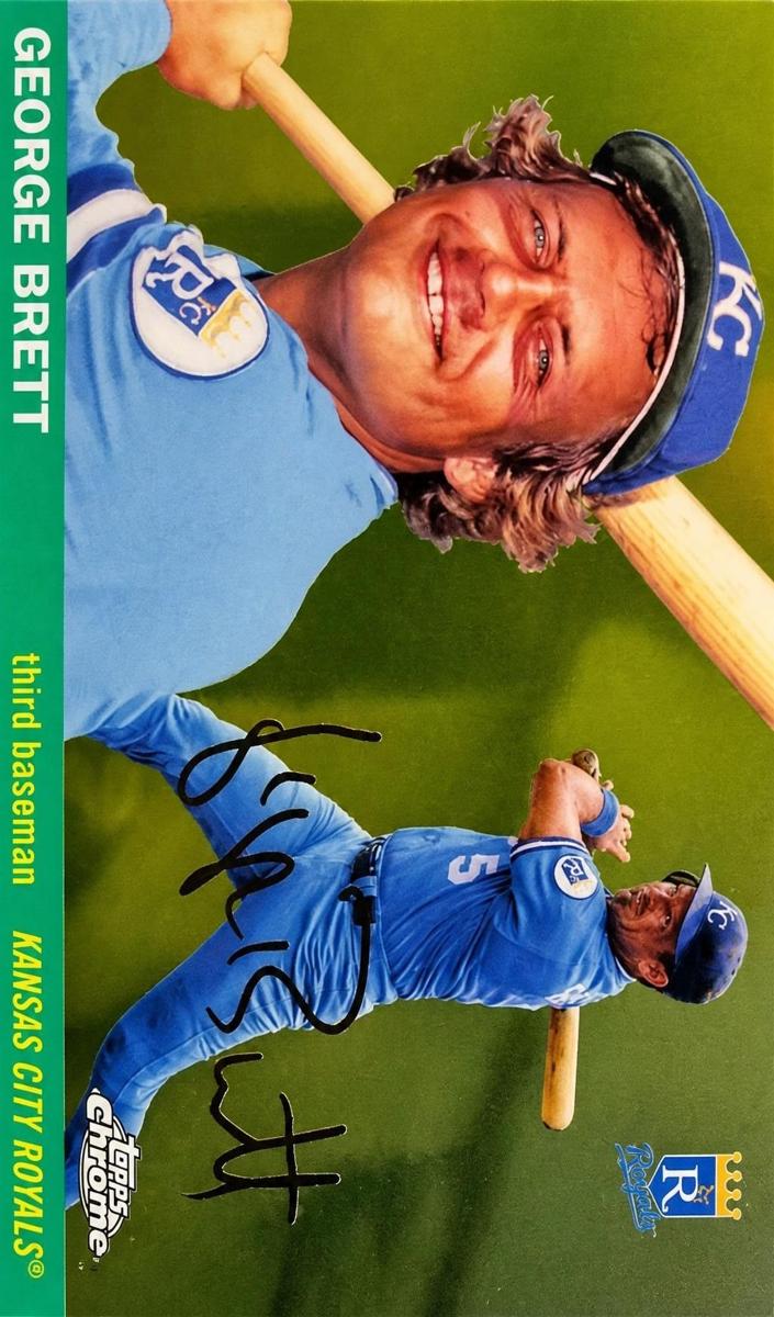 George Brett 2025 Chrome Platinum card