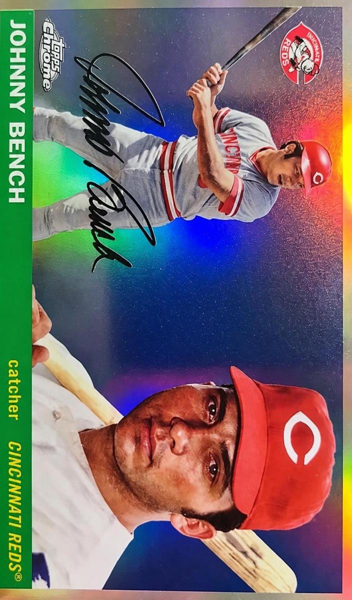 Johnny Bench 2025 Chrome Platinum card