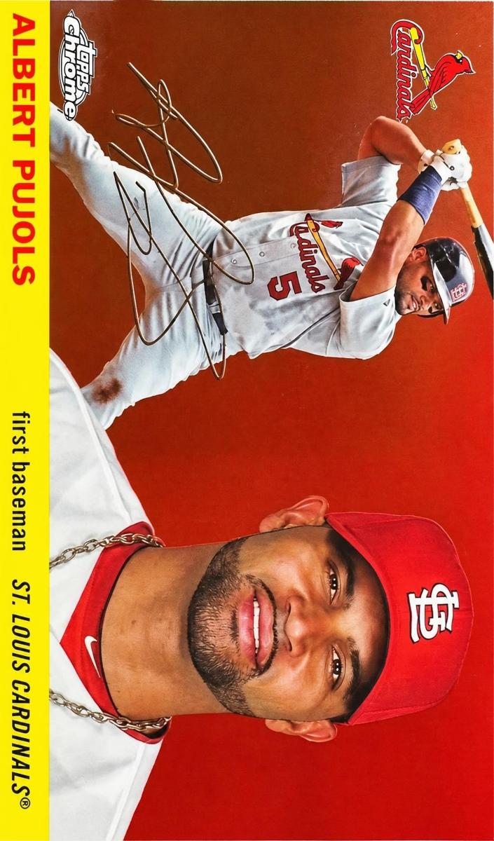 Albert Pujols 2025 Chrome Platinum card