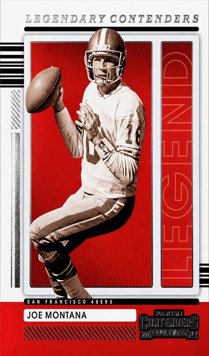 2021 Panini Contenders Joe Montana #LGD-JMO card