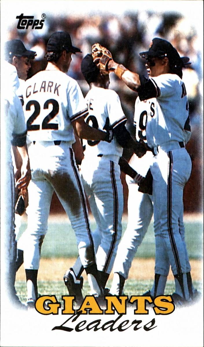Giants Leaders 1988 Topps Baseball