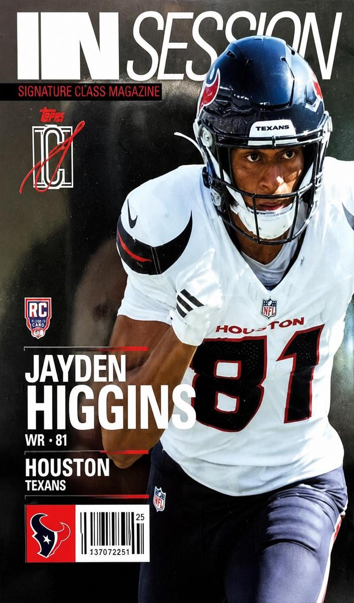 Jayden Higgins 2025 Topps Signature Class In Session Football