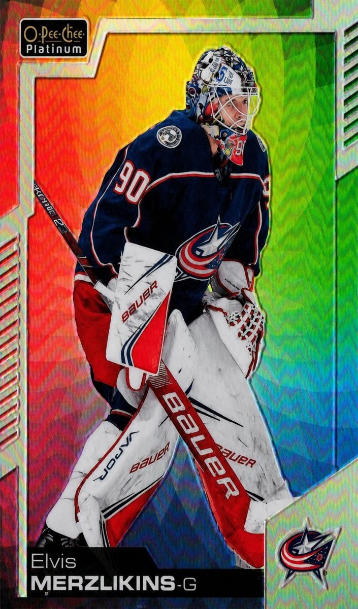 2020 O-Pee-Chee Platinum Elvis Merzlikins [Rainbow] #111 card
