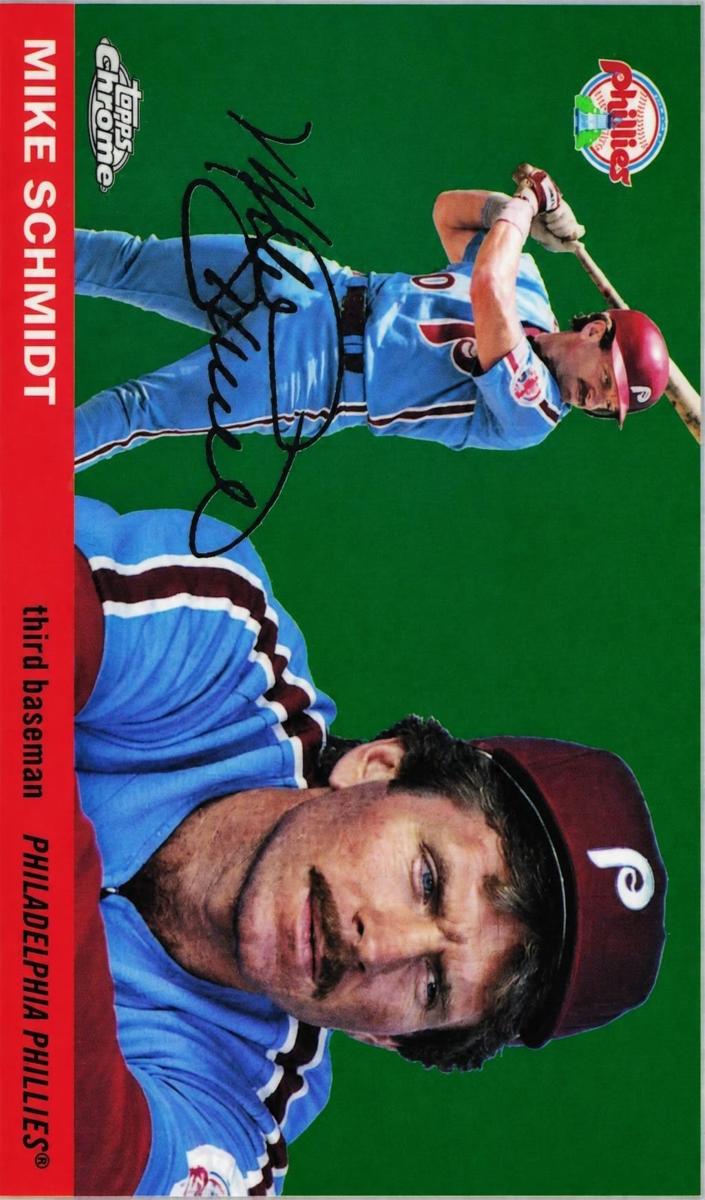 Mike Schmidt 2025 Chrome Platinum card