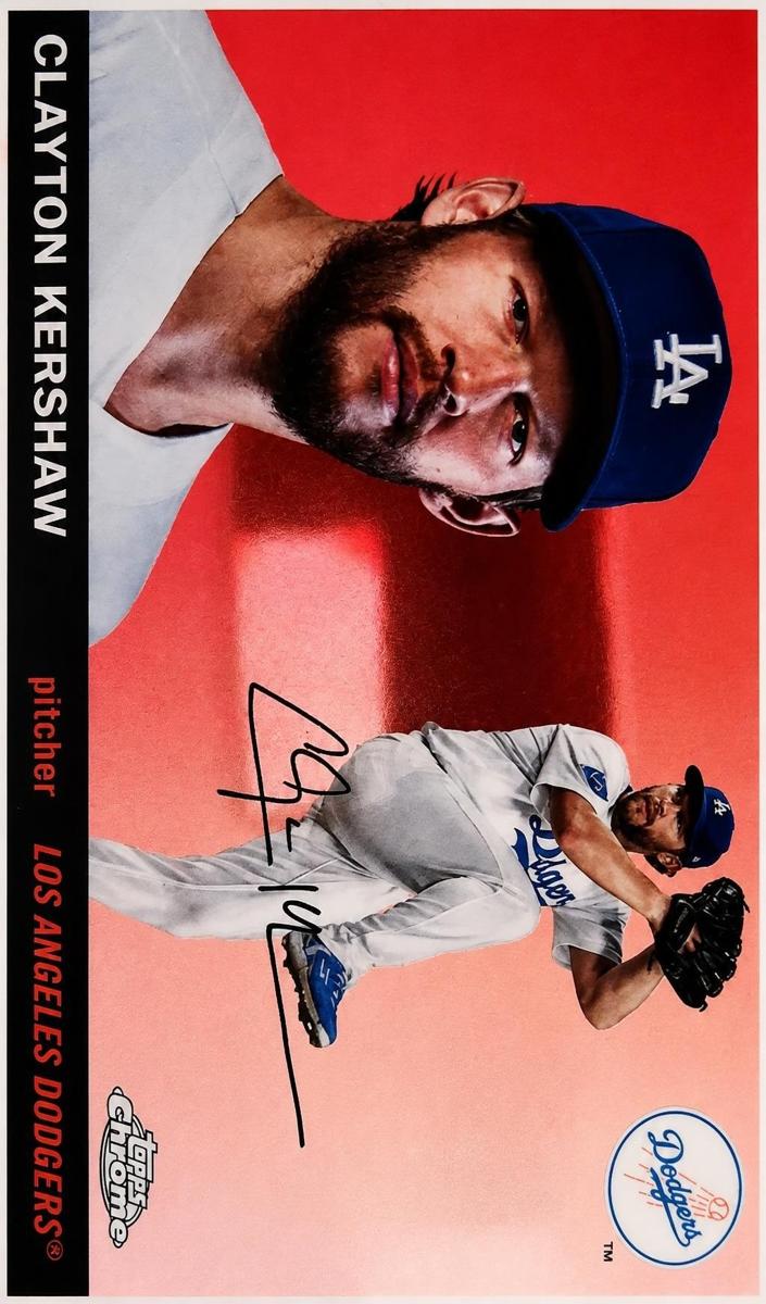 Clayton Kershaw 2025 Chrome Platinum card