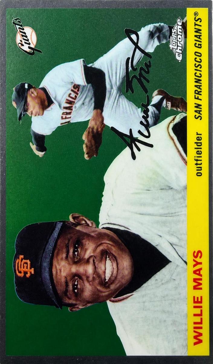 Willie Mays 2025 Chrome Platinum card