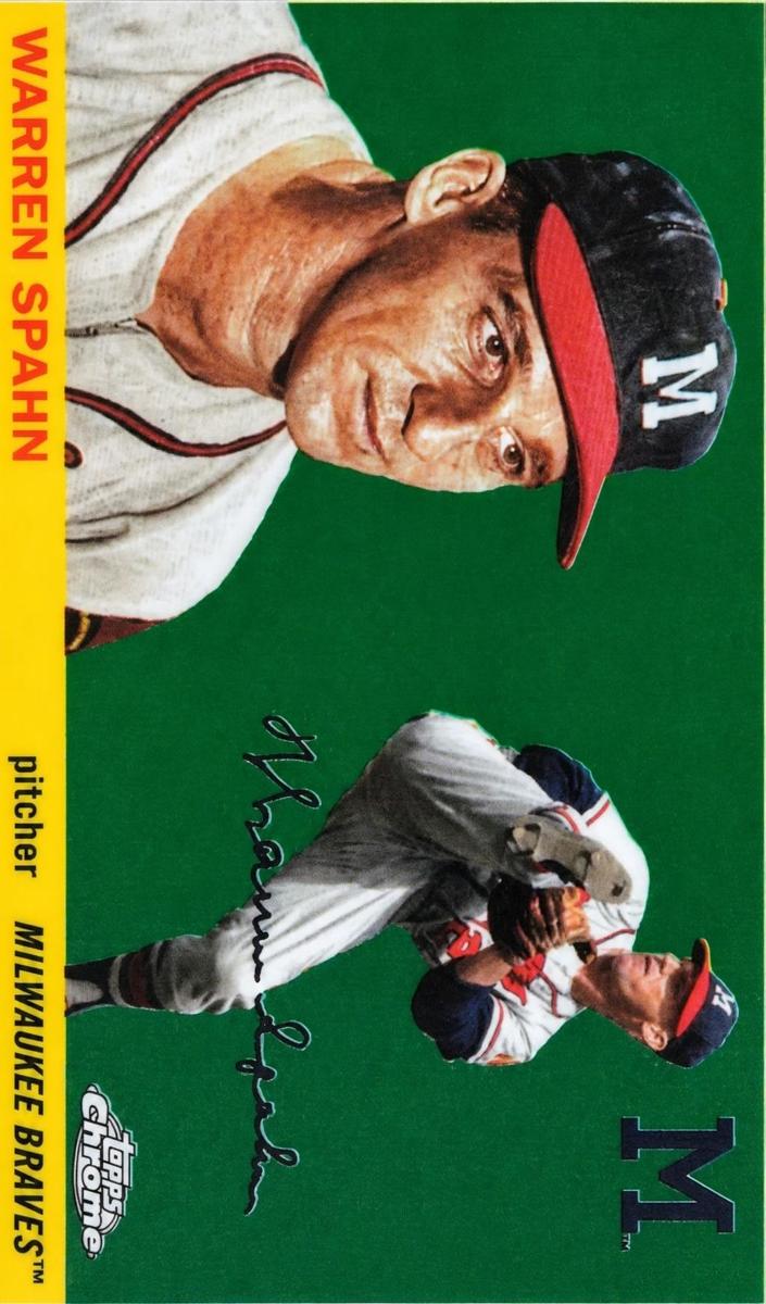 Warren Spahn 2025 Chrome Platinum card