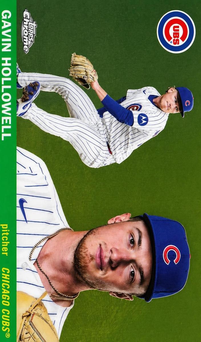 2025 Topps Chrome Platinum Gavin Hollowell [Vibrations Refractor] #390 card
