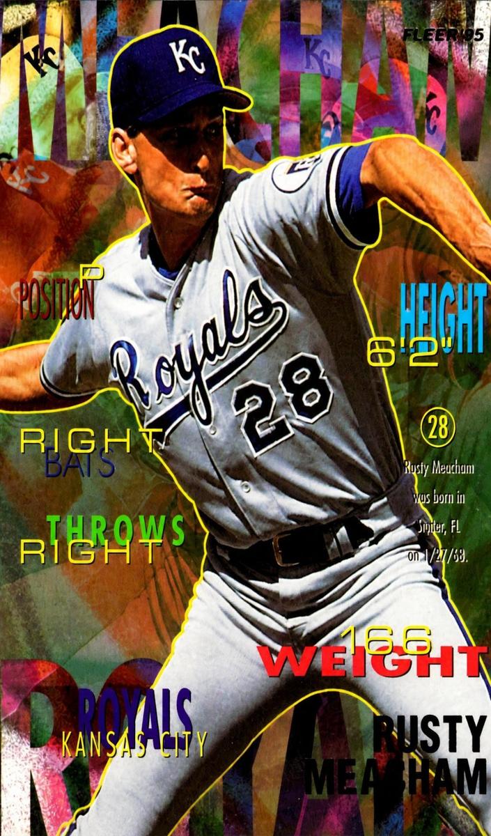 1995 Fleer Rusty Meacham #169 card