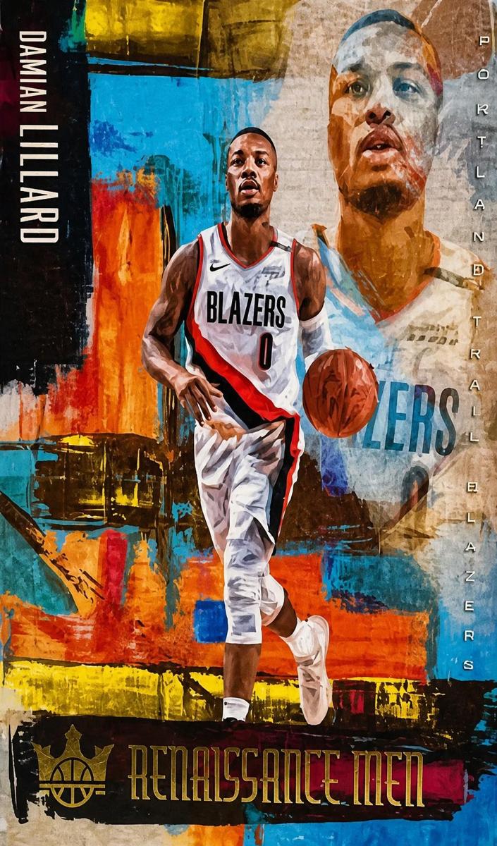 2018 Panini Court Kings Damian Lillard #31 card