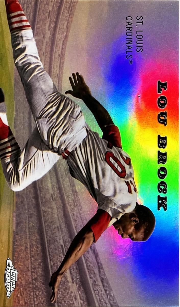 Lou Brock 2025 Chrome Platinum card