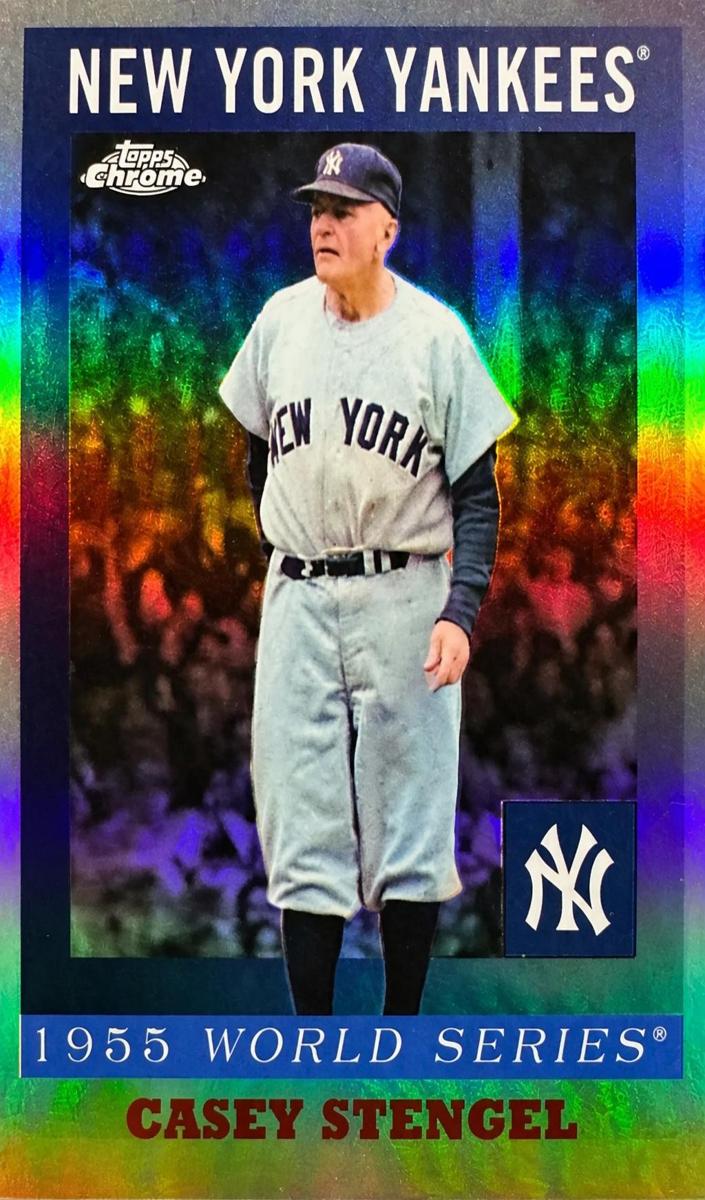 Casey Stengel 2025 Chrome Platinum card