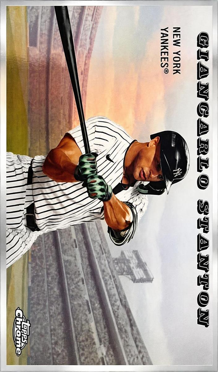 Giancarlo Stanton 2025 Topps Chrome Platinum 1955 Topps Rails And Sails Baseball