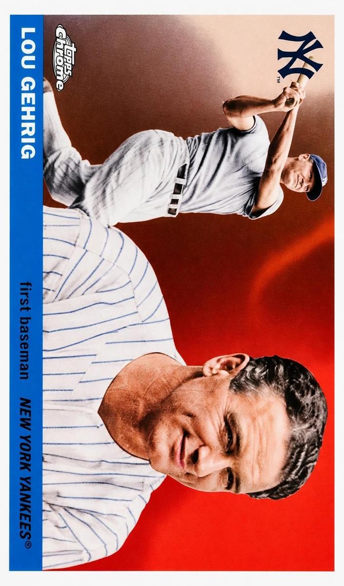 Lou Gehrig 2025 Chrome Platinum card
