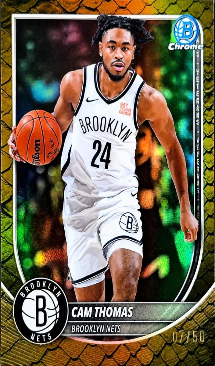 Cam Thomas 2025 Bowman Basketball card