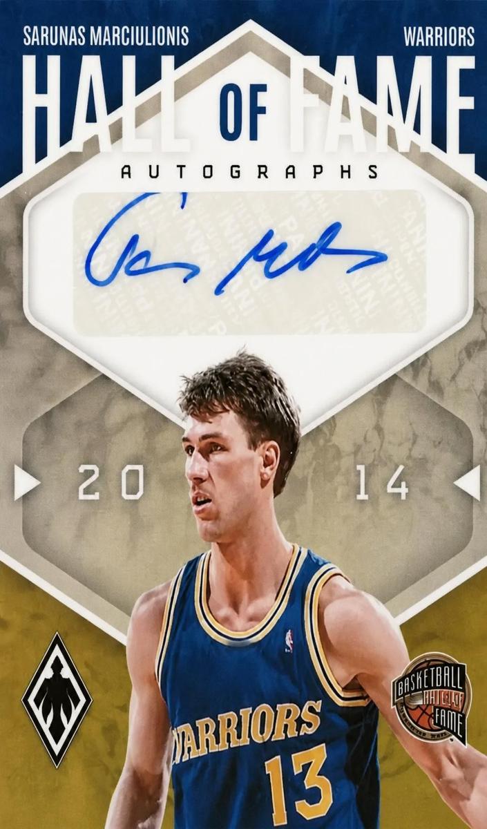 2023 Panini Phoenix Sarunas Marciulionis #HFA-SMC card