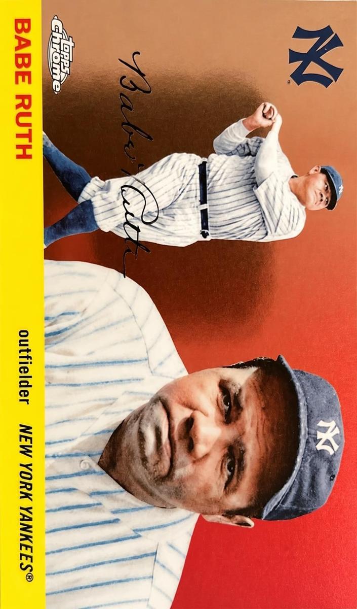 Babe Ruth 2025 Chrome Platinum card