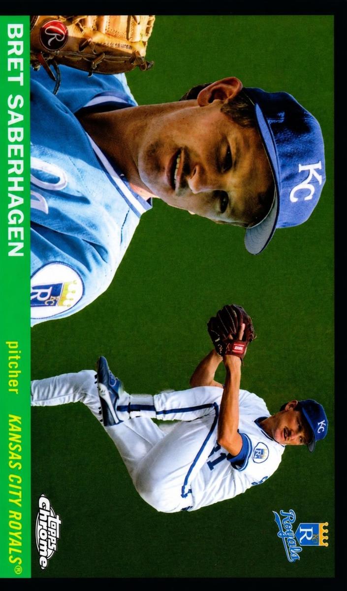 2025 Topps Chrome Platinum Bret Saberhagen [Blue Prism] #473 card