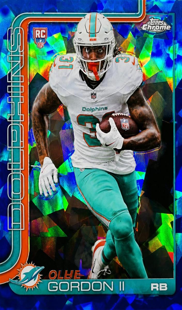 2025 Topps Chrome Ollie Gordon II [Leather] #327 card