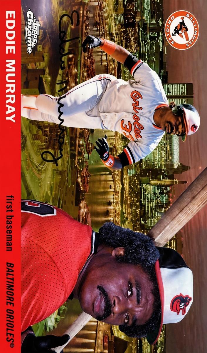 2025 Topps Chrome Platinum 1955 City Variation Eddie Murray #55CV-13 card