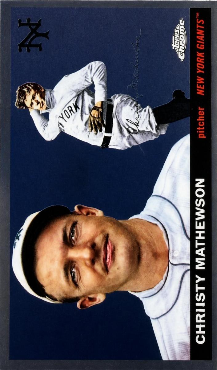 2025 Topps Chrome Platinum Christy Mathewson [Refractor] #498 card