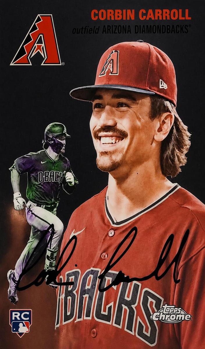 2023 Topps Chrome Platinum Anniversary Corbin Carroll #350 card