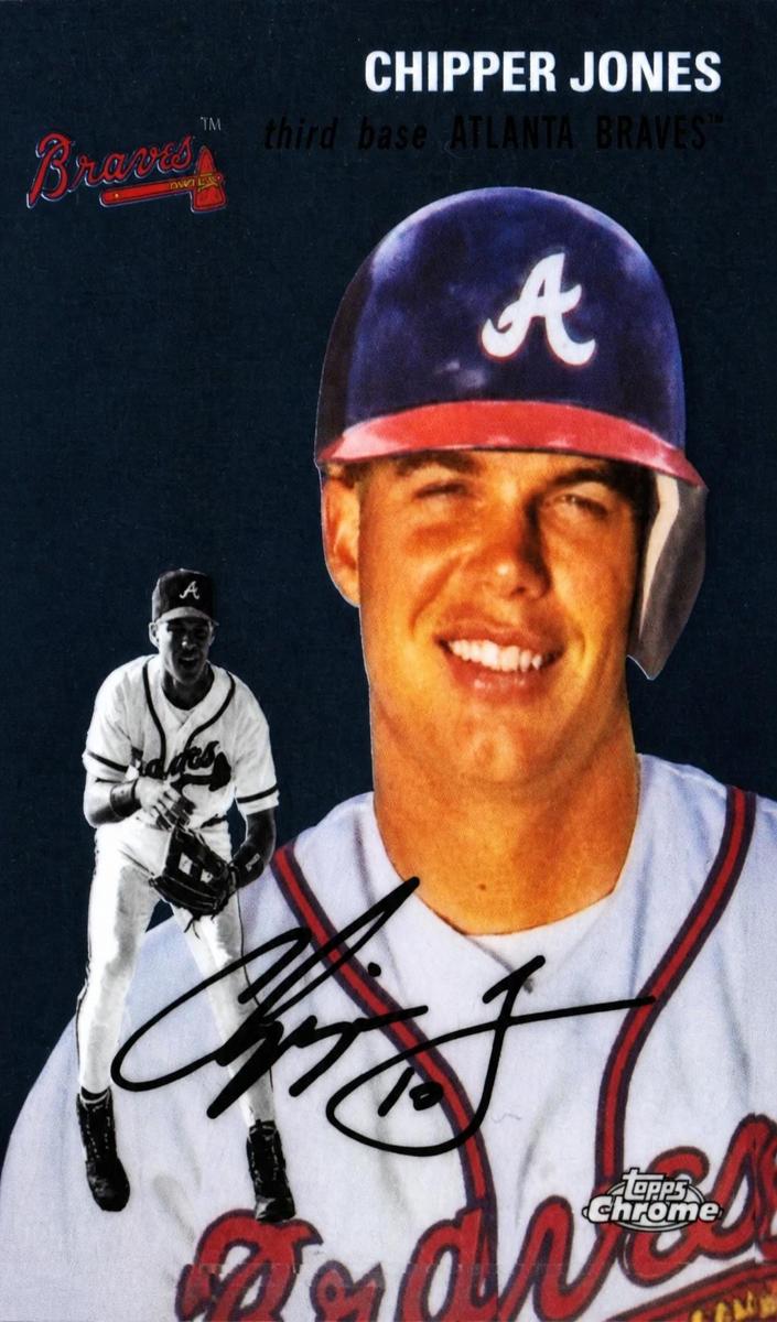 2023 Topps Chrome Platinum Chipper Jones #358 card