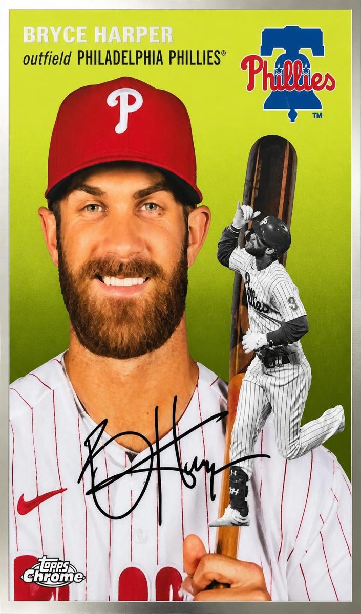 2023 Topps Chrome Platinum Bryce Harper #337 card