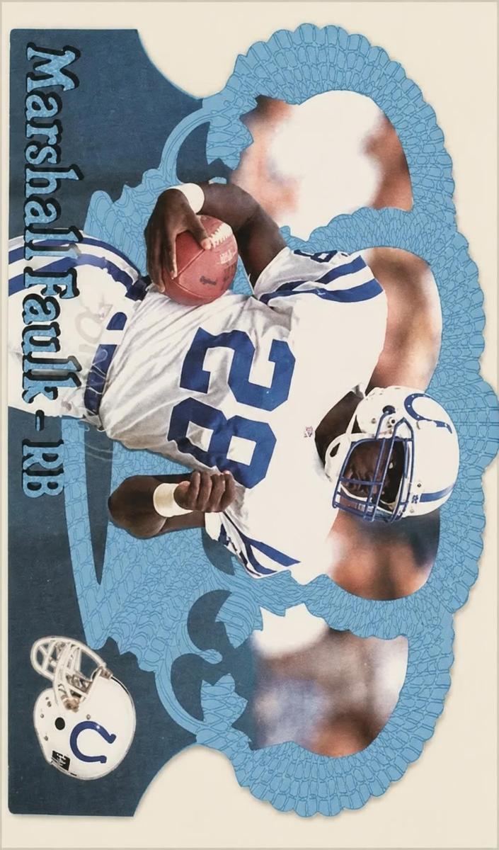 1995 Marshall Faulk [Blue Holofoil] #7