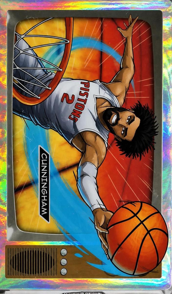 2025 Bowman NBA Anime Cade Cunningham #NBA-A4 card