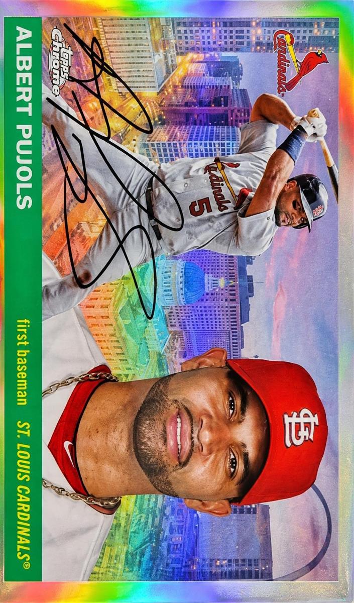 2025 Topps Chrome Platinum 1955 City Variation Albert Pujols #55CV-69 card