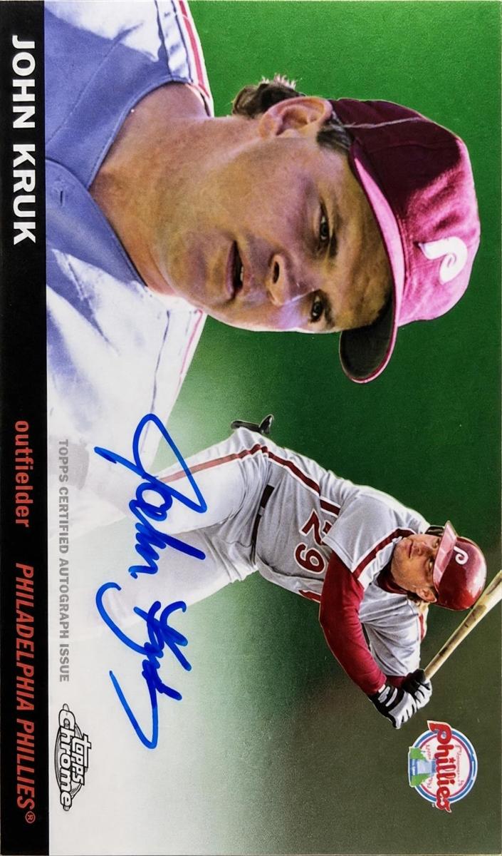John Kruk 2025 Chrome Platinum card