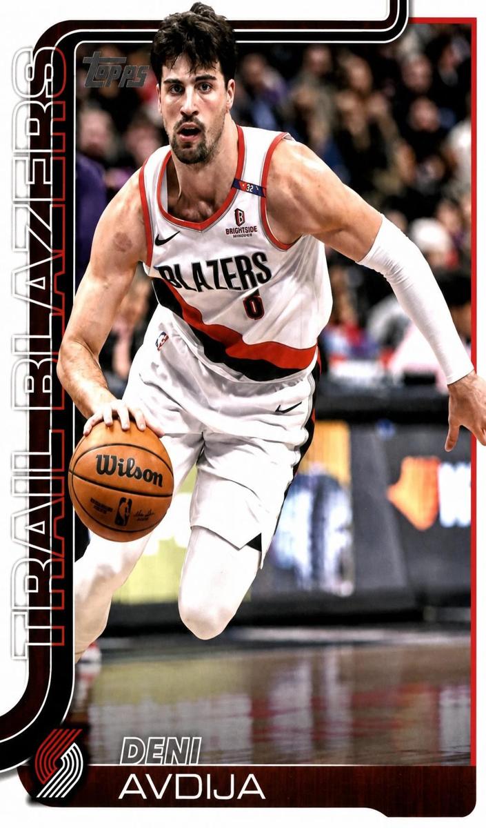 Deni Avdija 2025 Topps Basketball card