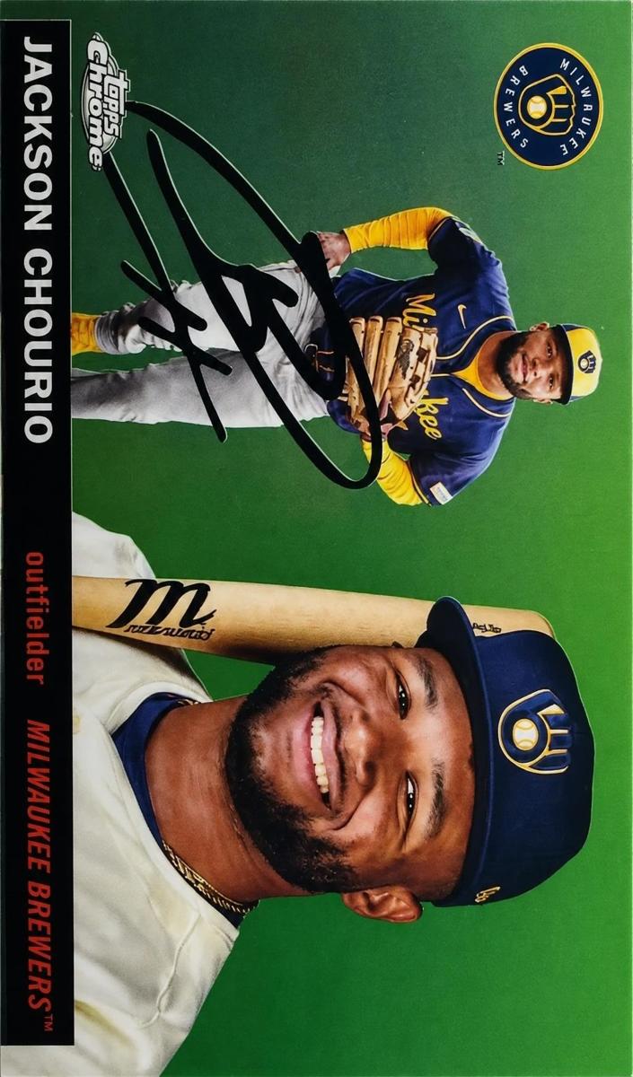 Jackson Chourio 2025 Chrome Platinum card