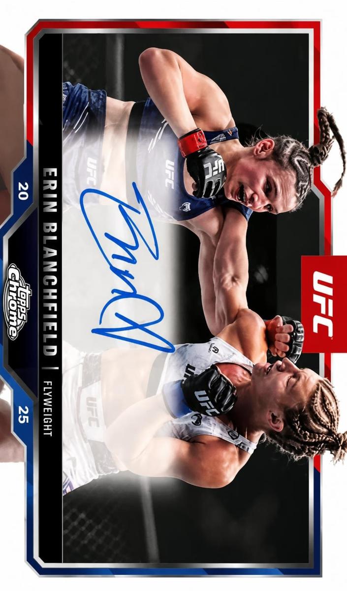 2025 Topps Chrome UFC Veteran Autograph Erin Blanchfield #CVA-ED card