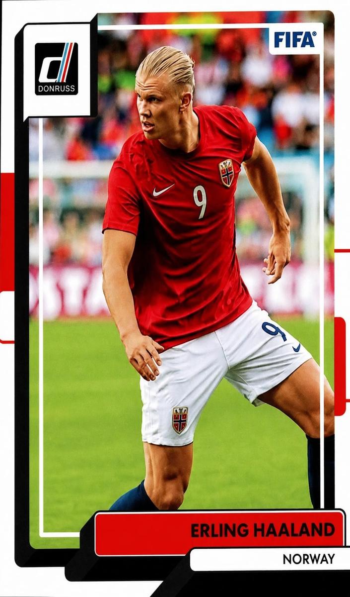 Erling Haaland 2022 Donruss Soccer card