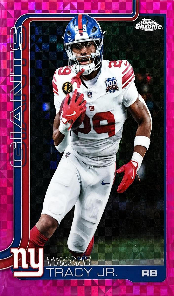Tyrone Tracy Jr. 2025 Topps Chrome Football card