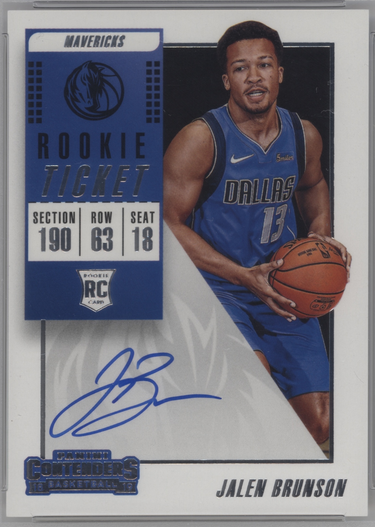 2018 Panini Contenders Jalen Brunson #105 card