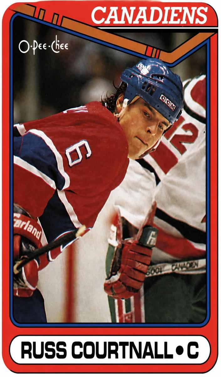 1990 O-Pee-Chee Russ Courtnall #124 card