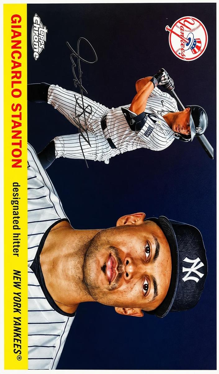 2025 Topps Chrome Platinum Giancarlo Stanton [Prism] #188 card