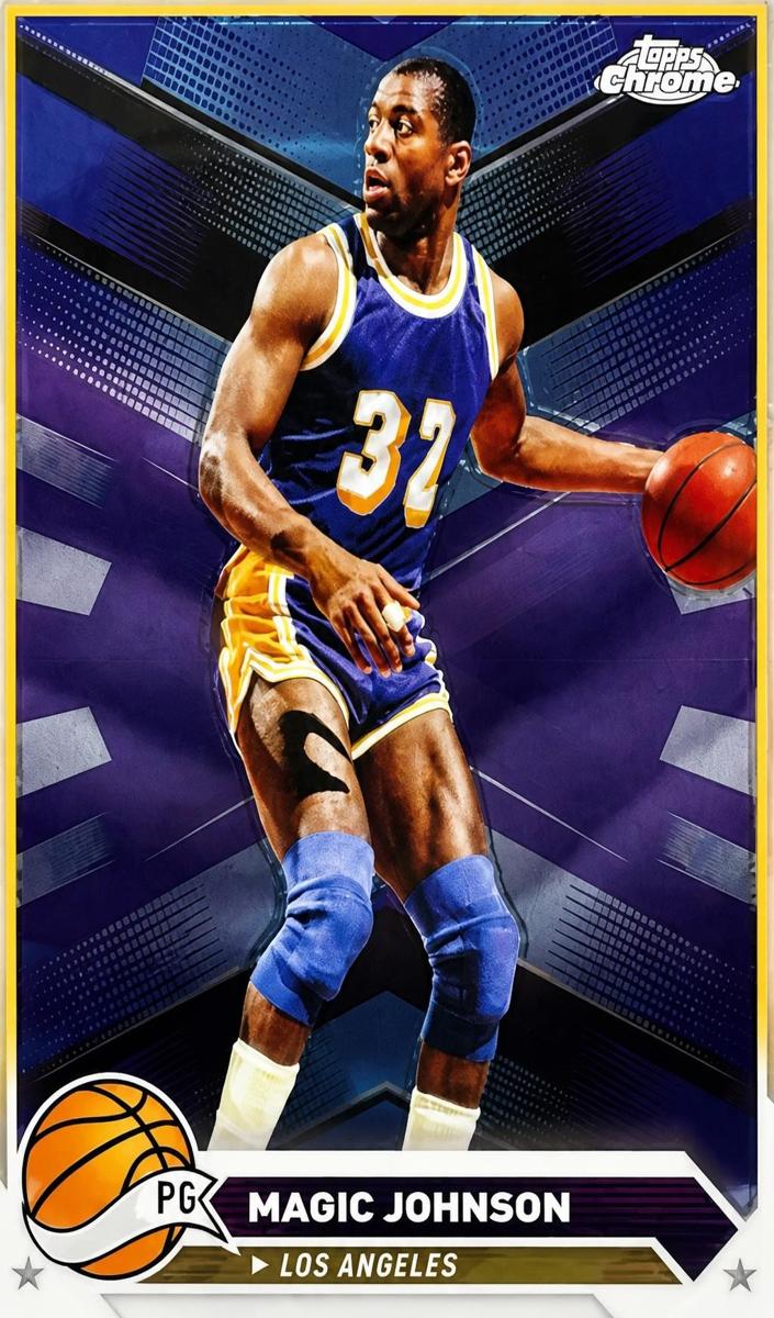2023 Topps Chrome Magic Johnson #97 card
