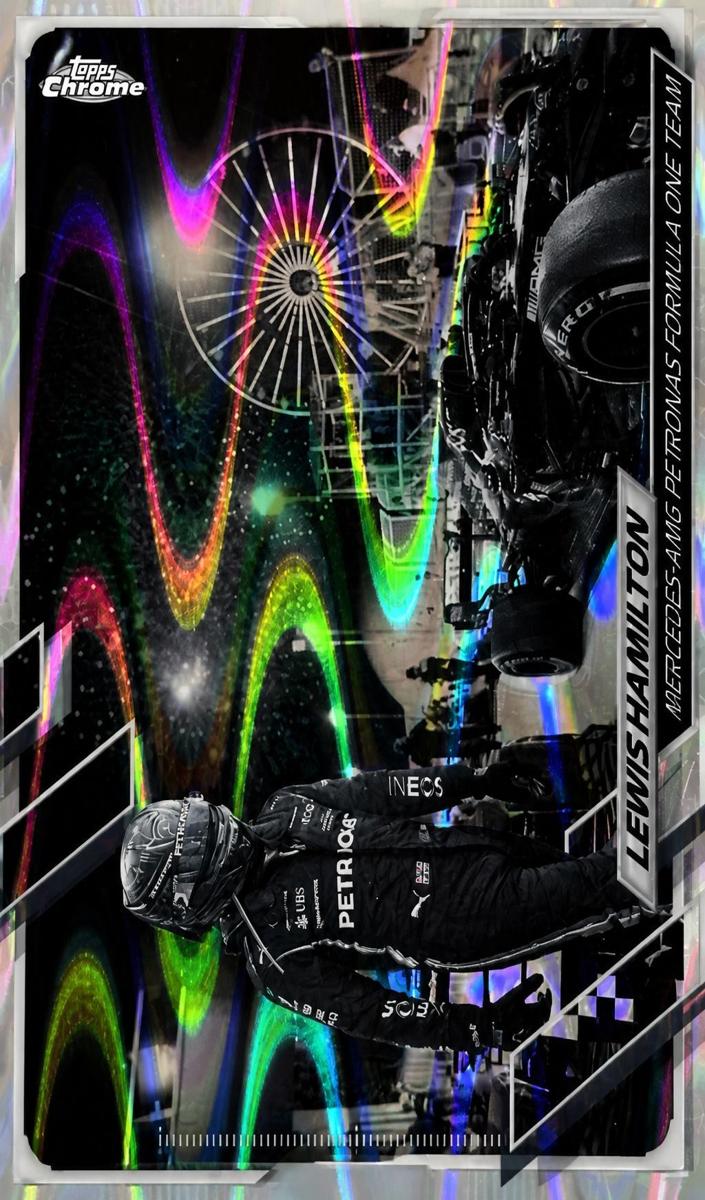 2021 Lewis Hamilton [Black & White RayWave Refractor] #56