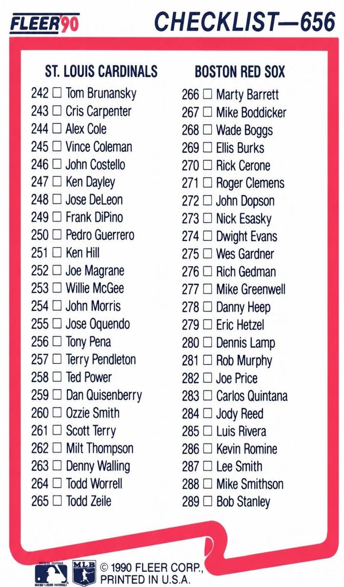 1990 Checklist #656