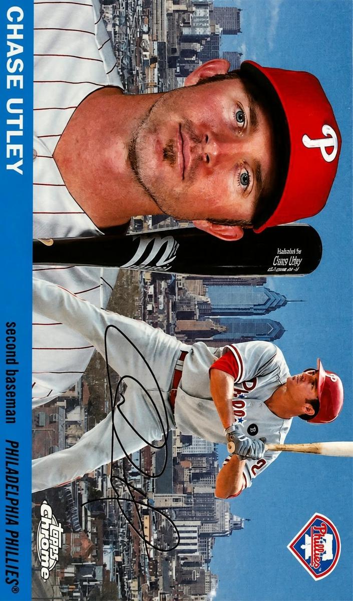 2025 Topps Chrome Platinum 1955 City Variation Chase Utley #55CV-57 card