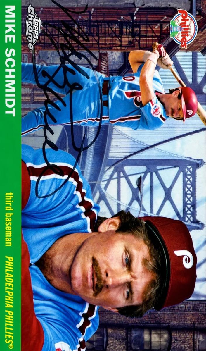 2025 Topps Chrome Platinum 1955 City Variation Mike Schmidt #55CV-58 card