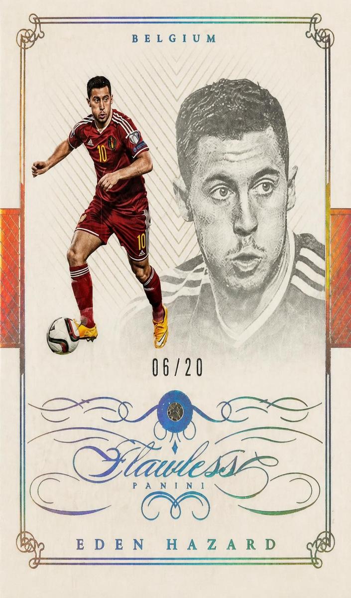 2015 Panini Flawless Eden Hazard #43 card