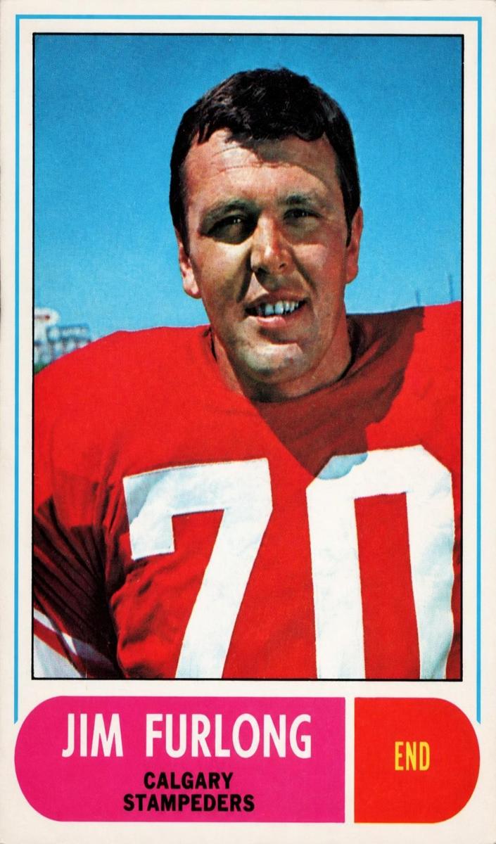 1968 O-Pee-Chee CFL Jim Furlong #79 card