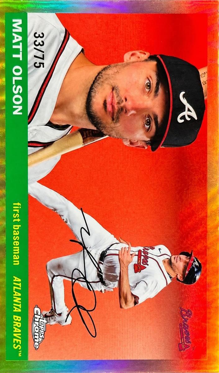 2025 Topps Chrome Platinum Matt Olson [Refractor] #64 card