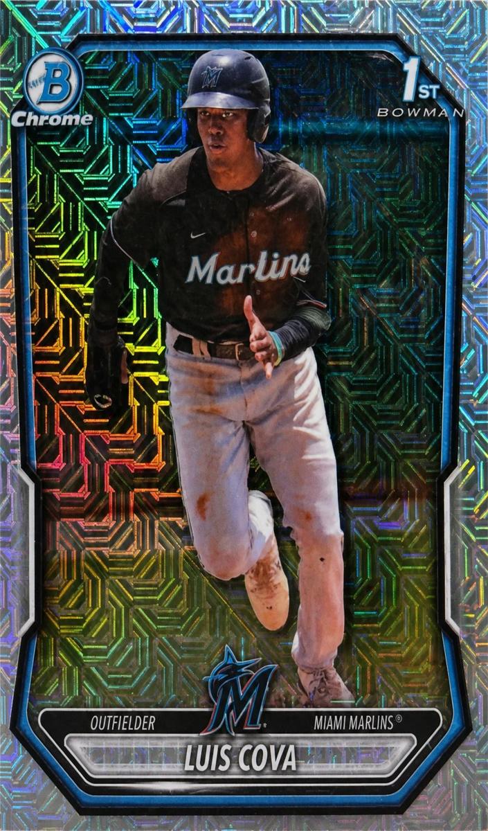 2026 Bowman Chrome Prospect Luis Cova [Lazer Refractor] #BCP-38 card