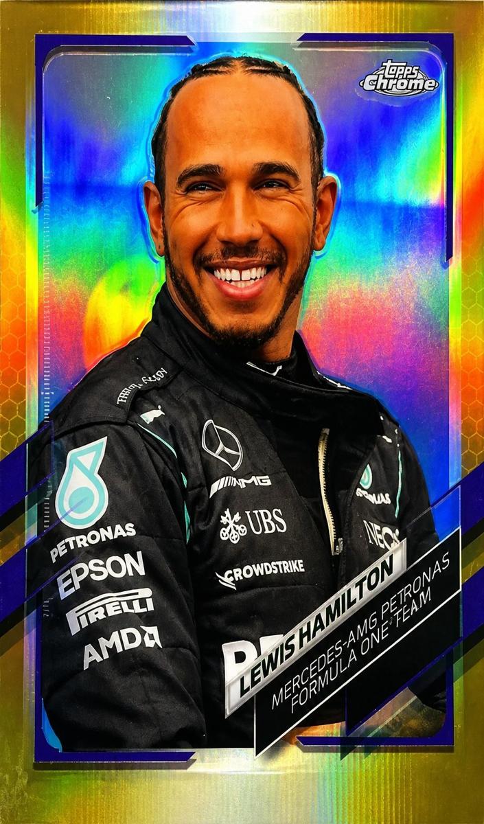 2021 Lewis Hamilton [Gold Purple Refractor] #1